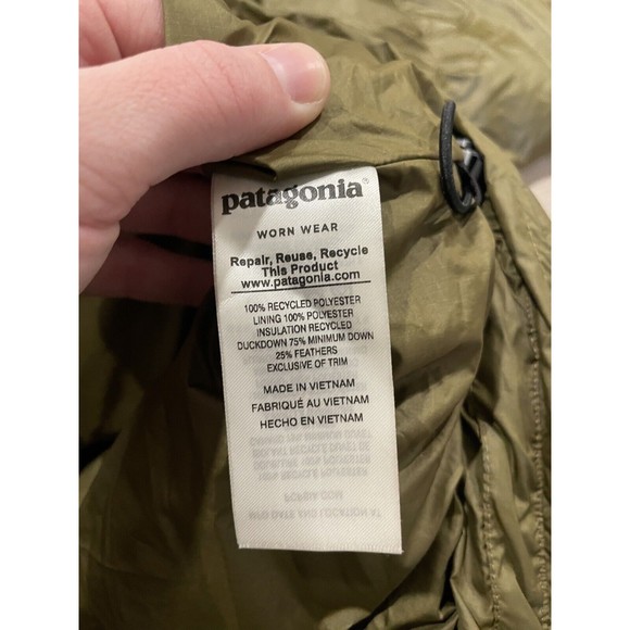 Patagonia Mens Wendigo Duck Down Full Zip Jacket Coat Sz XL STY84903 FA18 -FLAW - Picture 12 of 16